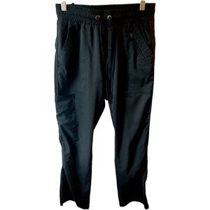 Healing Hands Purple Label Black  Scrubs Cargo Pants Yoga Medical Small